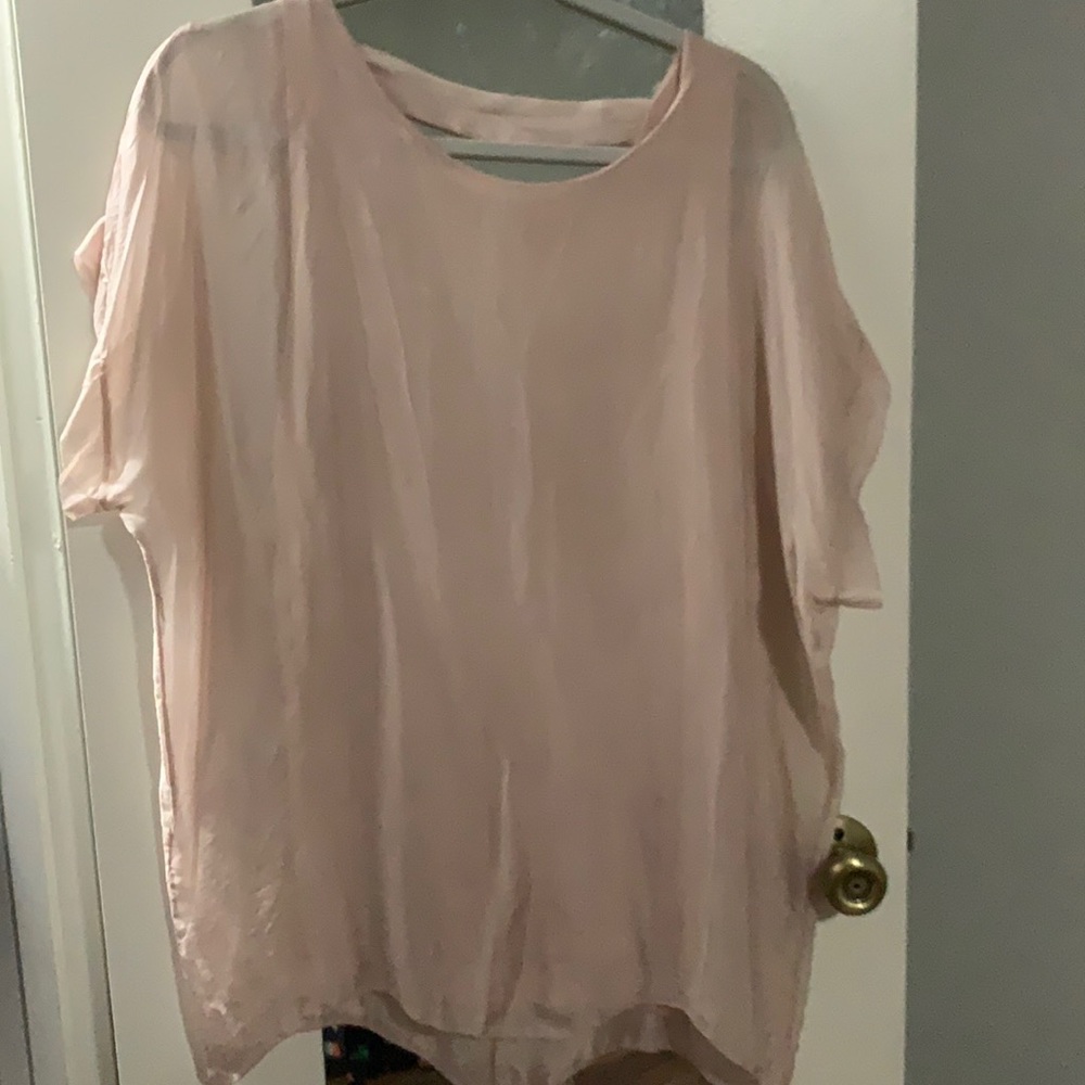 Light Pink Silk Blouse